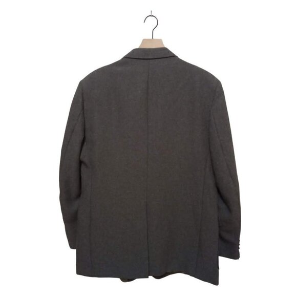 EDGEWORTH Vintage Gray Polyester Single Breasted Sport Coat Sz 44R - Picture 6 of 12